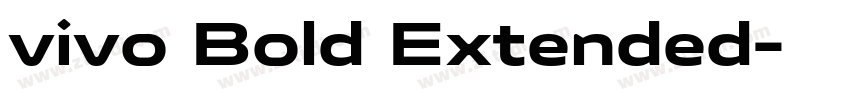 vivo Bold Extended字体转换